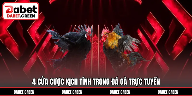 4 cửa cược kịch tính trong đá gà trực tuyến